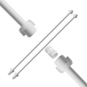 Foto de Engate Mangueira Flexível Para Descarga 60cm X 1/2" Branco |